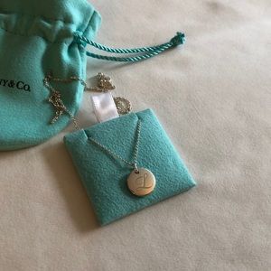 Tiffany “L” Initial Necklace